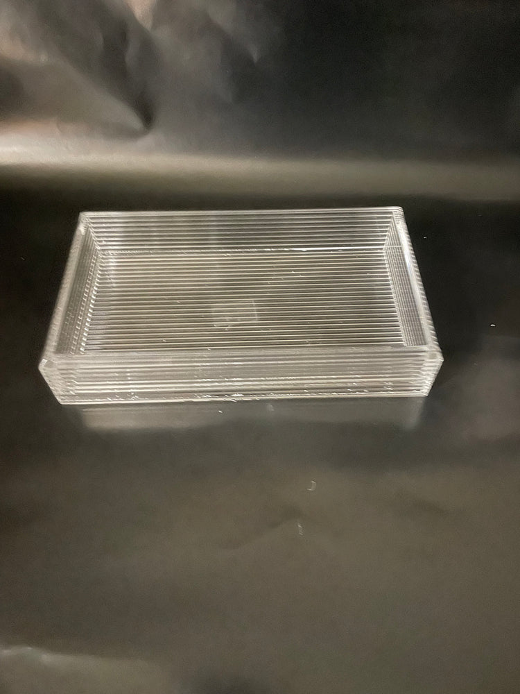 Lucite By Design Ribbed Lucite Dinner Napkin Holder/Small Tray