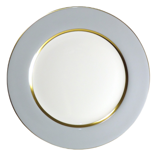 Royal Limoges Mak Grey Gold Dinner Plate