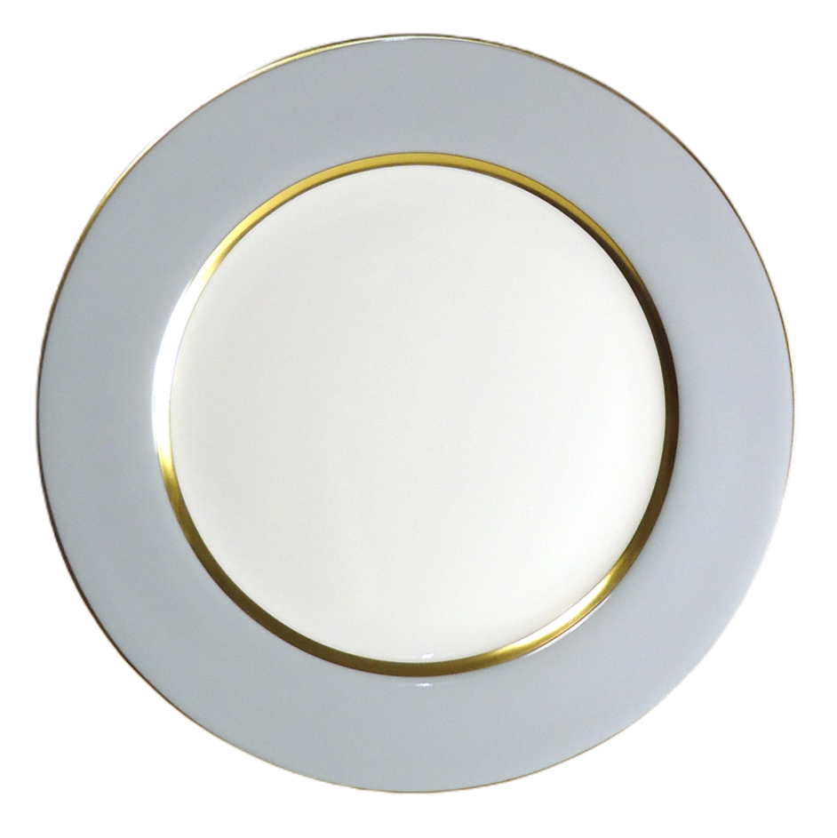 Royal Limoges Mak Grey Gold Dinner Plate