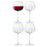 LSA International Pearl Red Wine Glasses, Set of 4