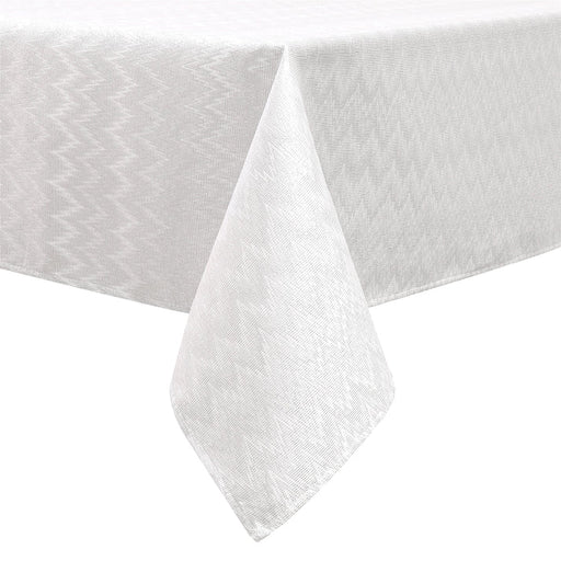 Majestic Giftware Zigzag Silver Tablecloth