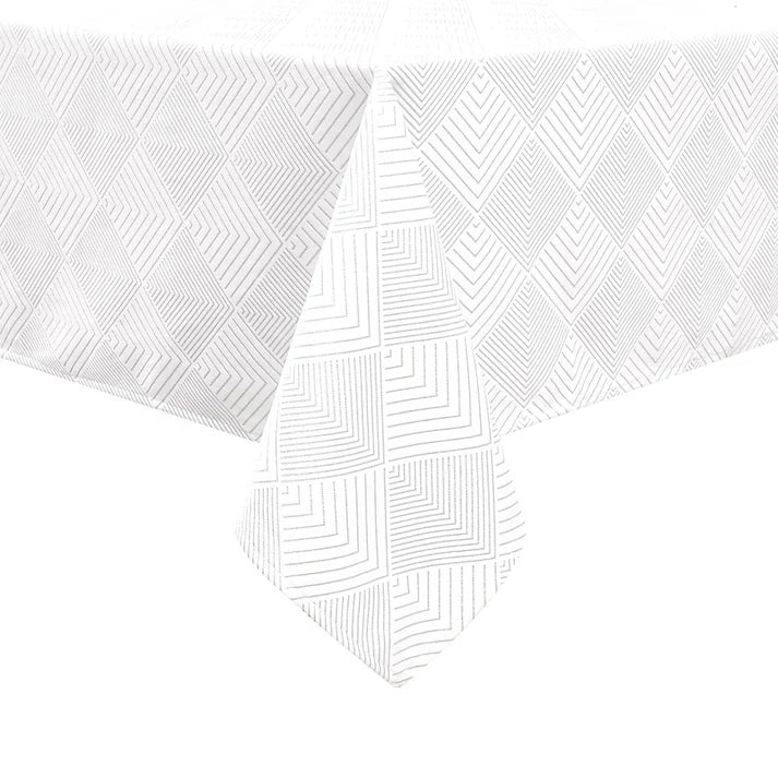 Majestic Velvet Tablecloth, Geometric Print