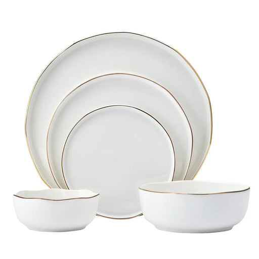 Mikasa Adelaide GOLD BAND Dinnerware, 12 pc. Service for 4