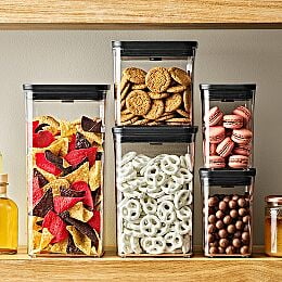 OXO GG Pop Container - Matte Black Lids