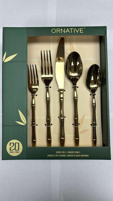 Prestige Ornative Bamboo Flatware Set, Service/4