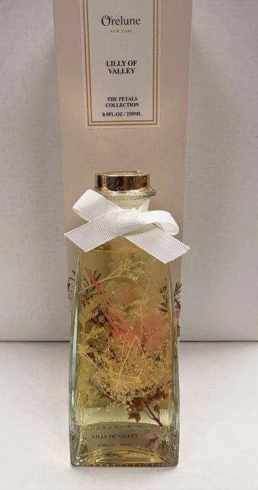 PVH Trapezoid Glass Diffuser, Dry Botanical and/or Seashells and Petals