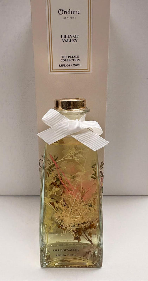 PVH Trapezoid Glass Diffuser, Dry Botanical and/or Seashells and Petals