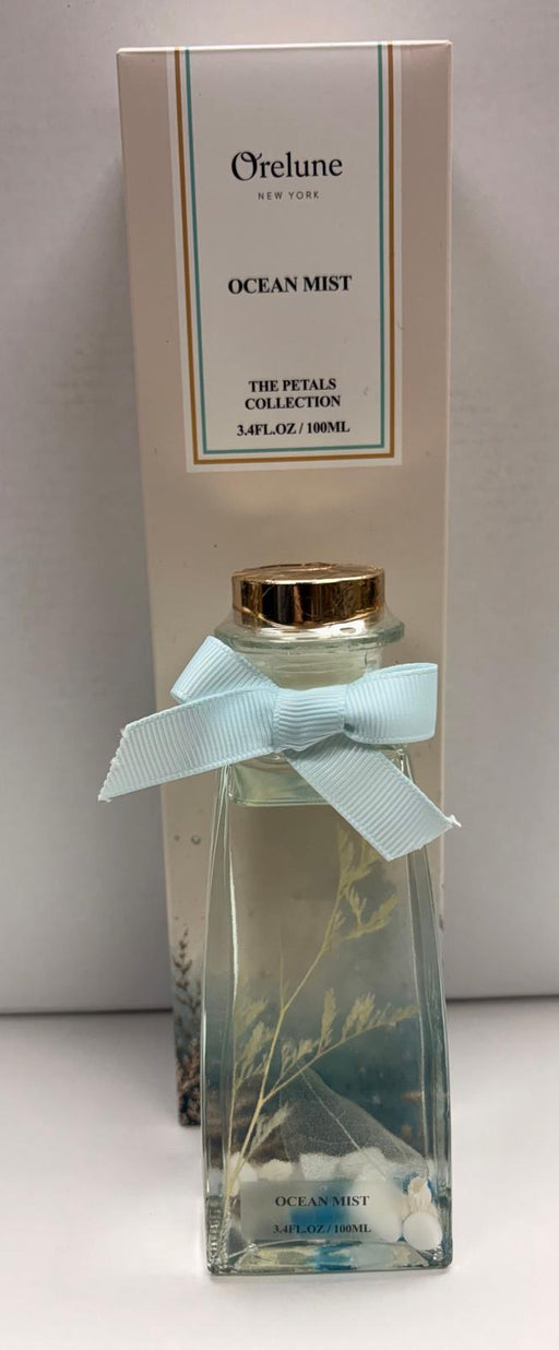 PVH Trapezoid Glass Diffuser, Dry Botanical and/or Seashells and Petals