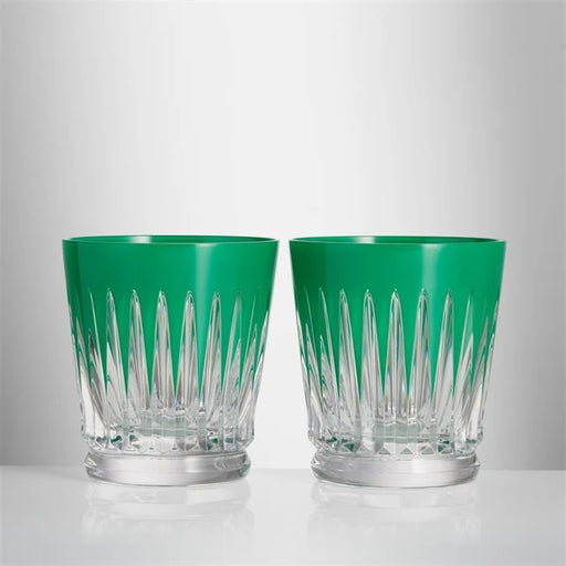 Waterford New Year Tumblers Firework, Set of 2, Green