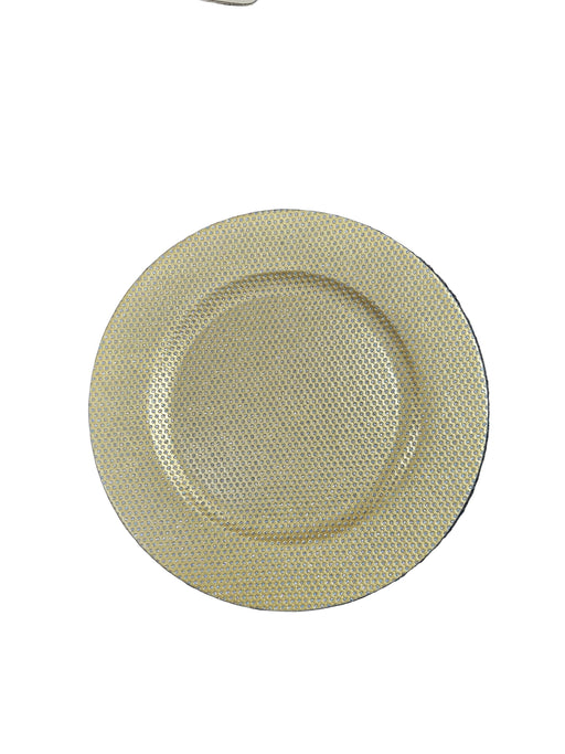 Studio Gold Charger With Diamond Dots