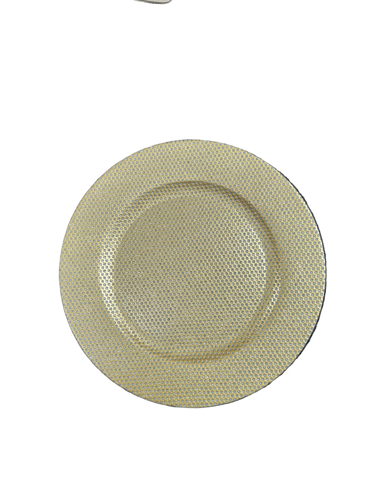 Studio Gold Charger With Diamond Dots