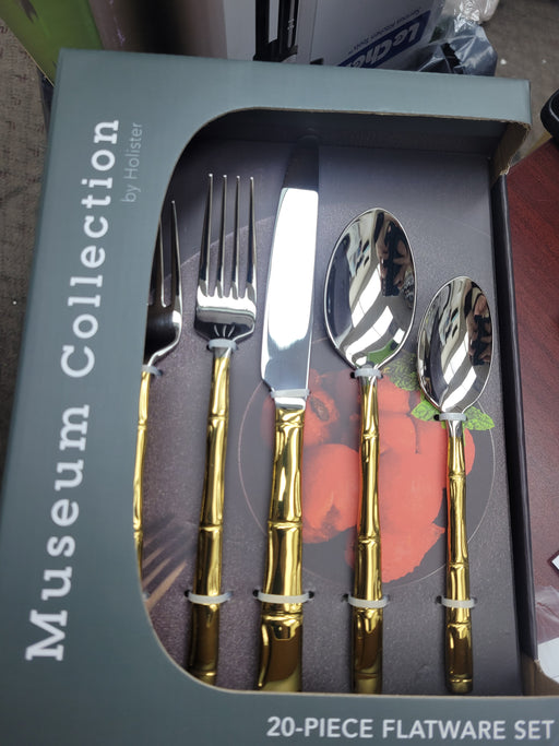 Museum Collection Bamboo 20 Piece Flatware Set, Service for 4