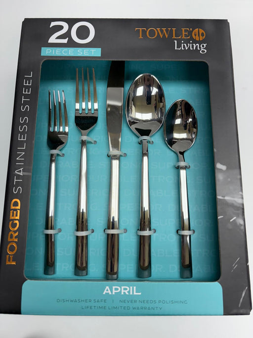 Towle Living April 20 Piece Flatware Set, Service for 4