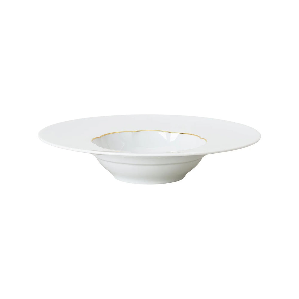 Rosenthal Sonetto Oro Dinnerware, Soup Plate, Gold Band