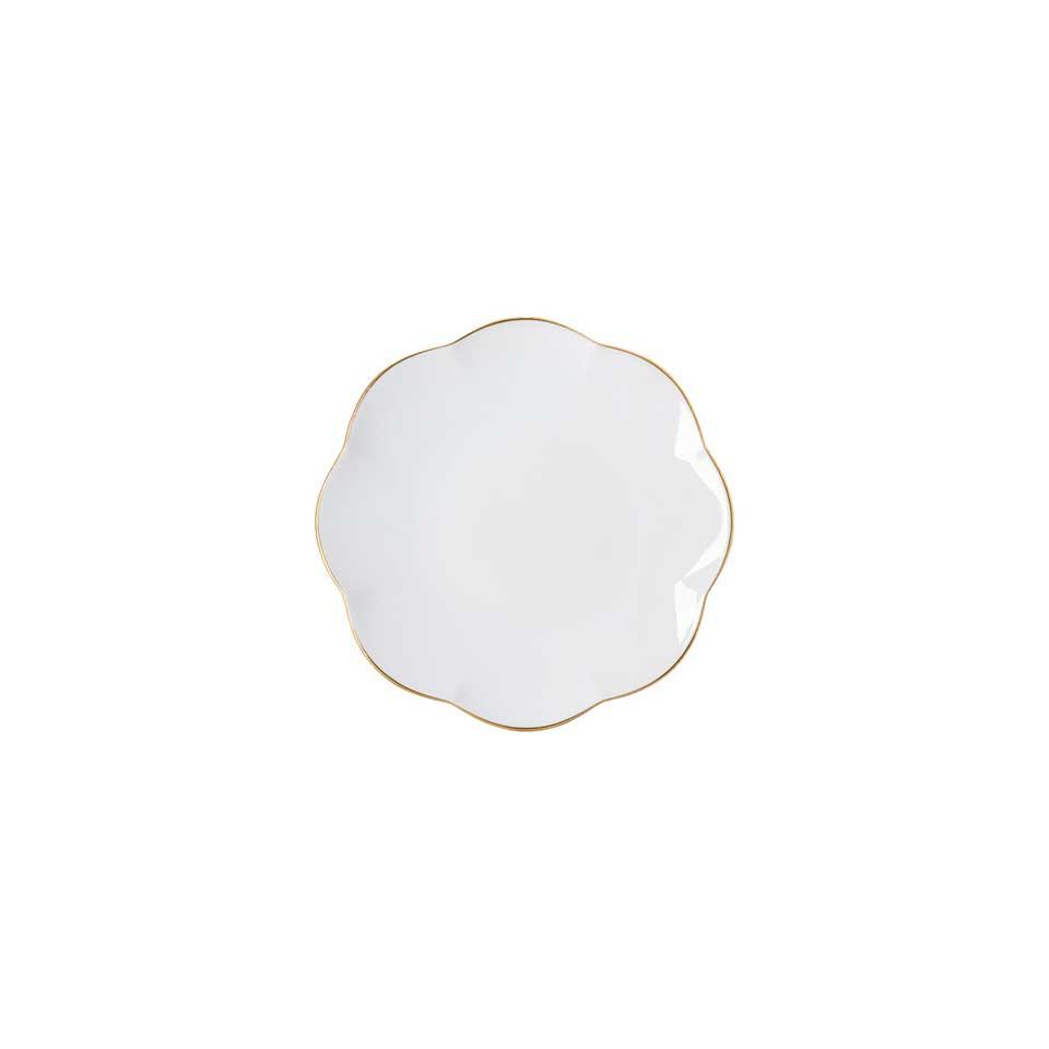 Rosenthal Sonetto Oro Dinnerware, Bread & Butter Plate, 5 3/4 inch, with Gold Trim