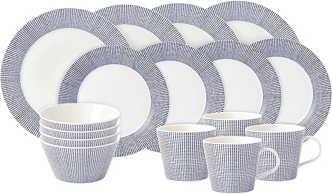 Assiettes à Dessert Royal Doulton Pacific – Lot De 4, Motif Marin Bleu - 4