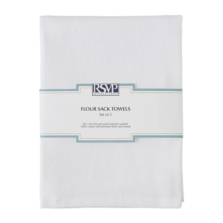 RSVP International Flour Sack Towel, Set/3