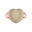 Le Creuset Traditional Heart Dish 1.25Qt with Light Gold Knob