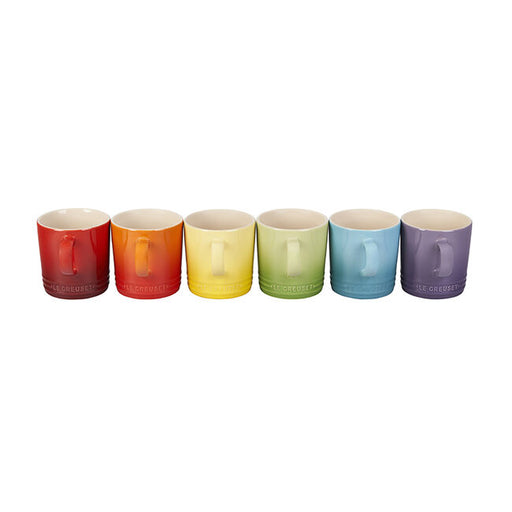 Le Creuset London Mugs, Set of 6, Rainbow
