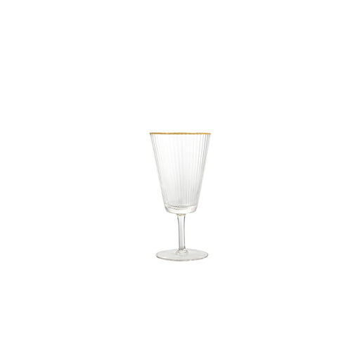 Vikko Decor - Optic, Gold Rim Glass Set of 6