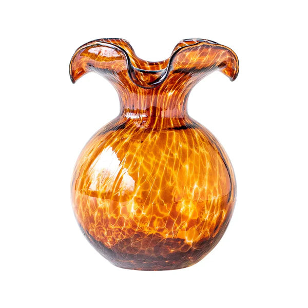 Vietri Hibiscus Glass Vase