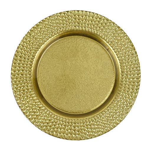 Vietri Pelli Glass Dinnerware, Gold Charger