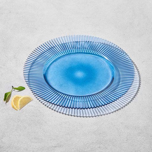 Vikko Decor Forest Ribbed Glass Charger, set/6