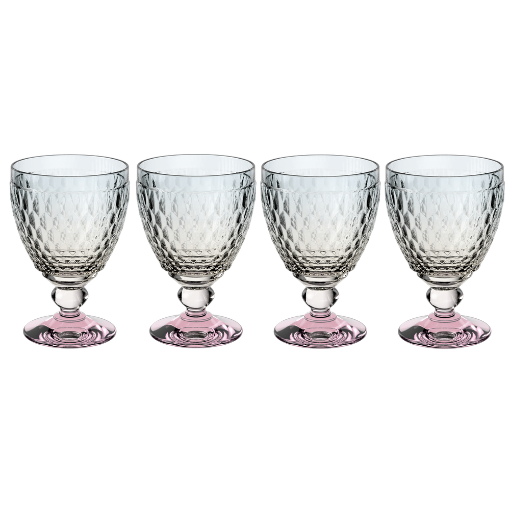 Villeroy & Boch Boston Multi-Colored Water Goblet, Set of 4