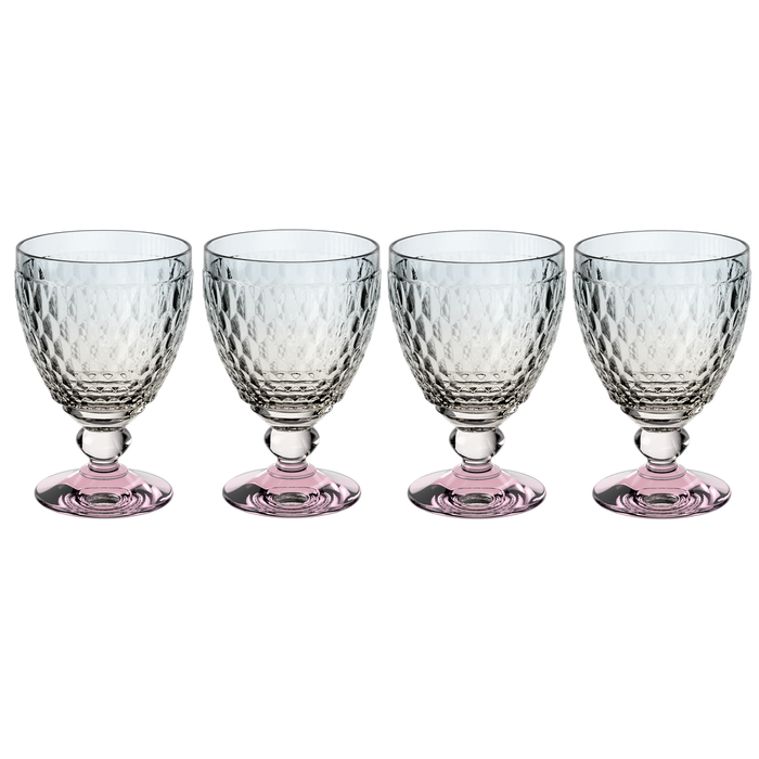 Villeroy & Boch Boston Multi-Colored Water Goblet, Set of 4