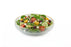 Vivience Curved Glass Bowl with Gold Rim