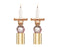 Vivience Pink Crystal Candlesticks, Set/2