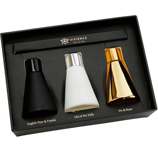 Classic Touch Vvience Set of 3 Diffusers, Asstd Scents