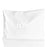 Waterdale White Imprint Leather White Pillow Case