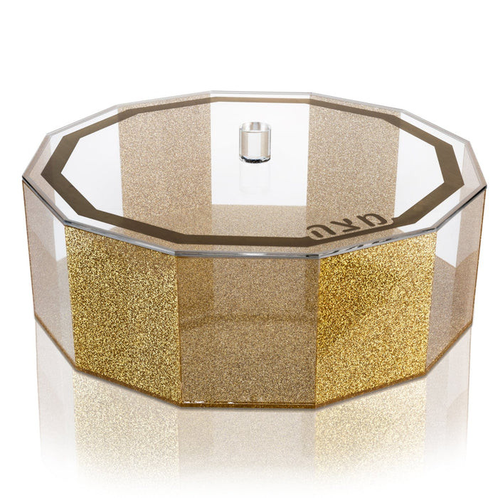 Waterdale Gold Glitter/Sparkle Pesach Keara and Matza Box