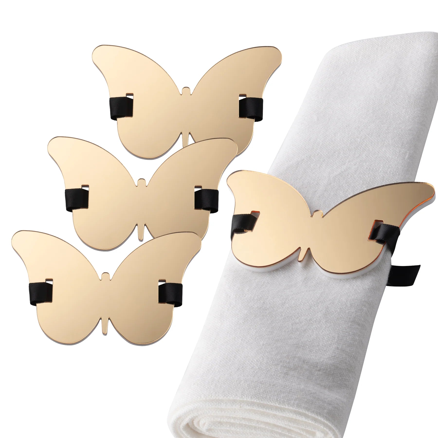 Waterdale Collection Napkin Wraps, Set/4