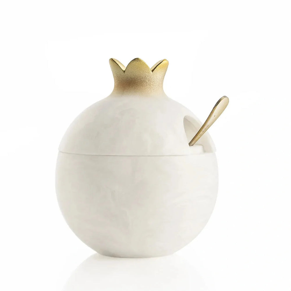 Waterdale Collection Rosh Hashana Resin Pomegranate Honey Dish