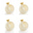 Waterdale Collection Rosh Hashana Individual Resin Pomegranate Honey Dish Set, SET/4