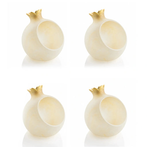 Waterdale Collection Rosh Hashana Individual Resin Pomegranate Honey Dish Set, SET/4