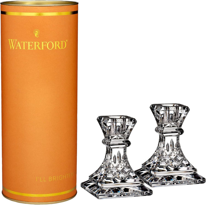 Waterford Giftology Lismore Candlestick, 4in, Set of 2