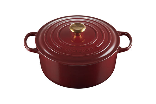 Emile Henry 4-Qt. Red Round Ceramic Dutch Oven Stewpot Cocotte