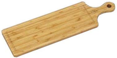 Wilmax Bamboo Long Serving Board with Handle (19.7" X 5.9" Set of 3) | Durable Wood