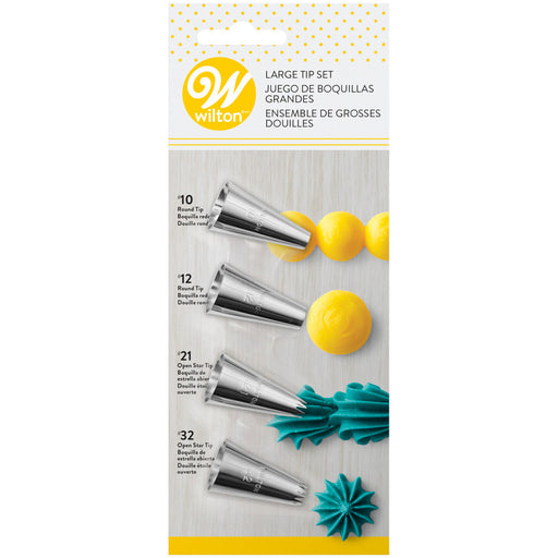 Wilton Large Decorating Tip Set, 4-Piece