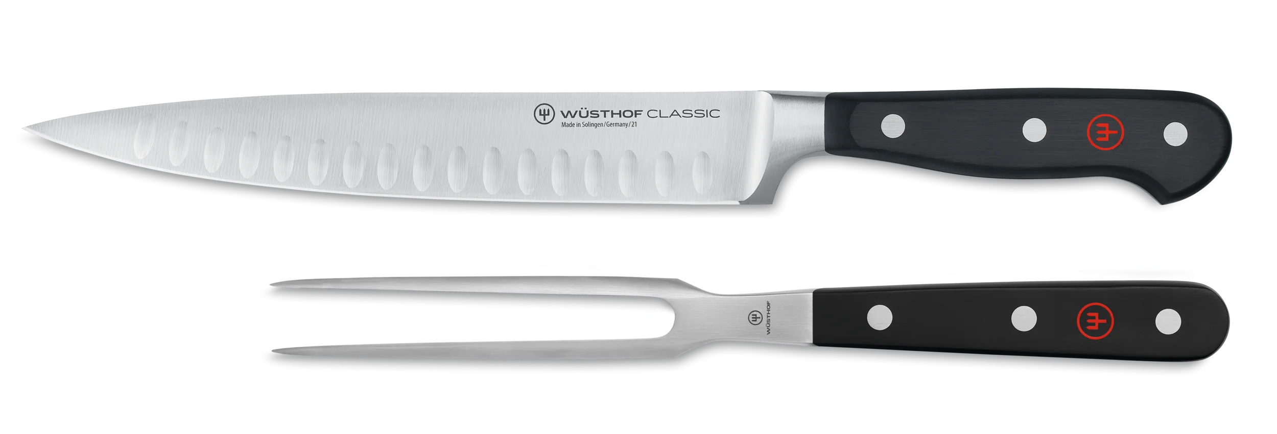 WUSTHOF Classic 2-Piece Hollow Edge Carving Set