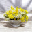 CDI White and Yellow Spray Flowers in White Bowl