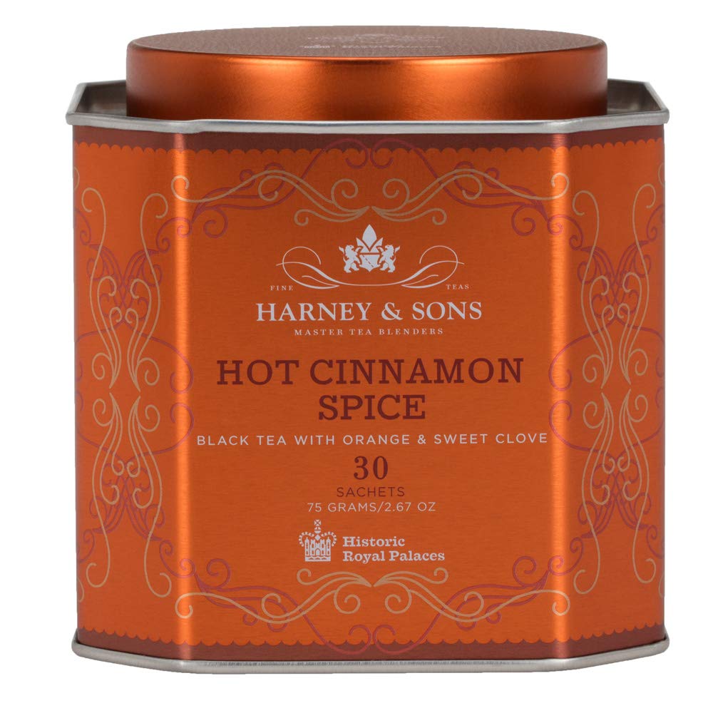 Harney & Sons Hot Cinnamon Spice Tea Tin 30 Sachets
