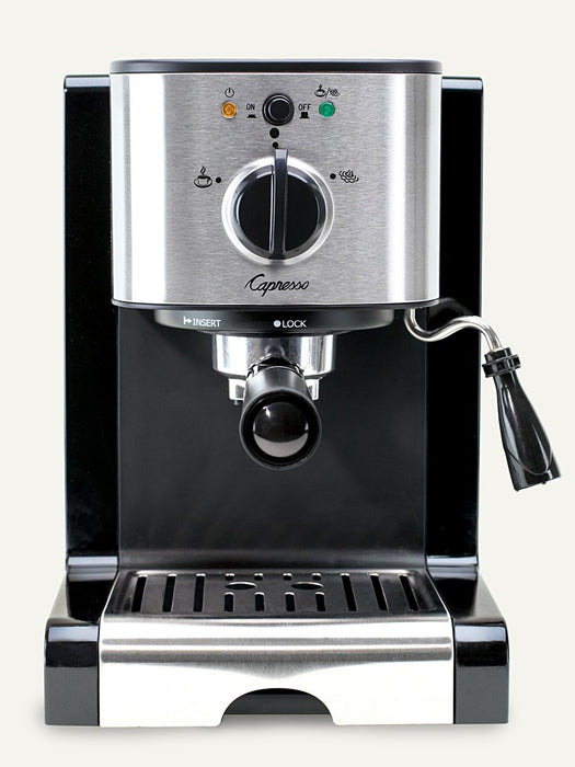 Capresso 116.04 EC100 Pump Espresso & Cappuccino Machine Black / Stainless Steel