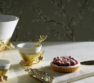Michael Aram Cherry Blossom Porcelain Small Serving Bowl w/ Spoon
