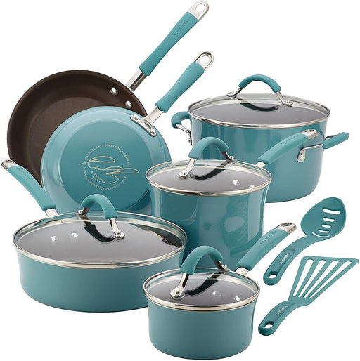 Rachael Ray Cucina Porcelain Nonstick Cookware Pots and Pans Set