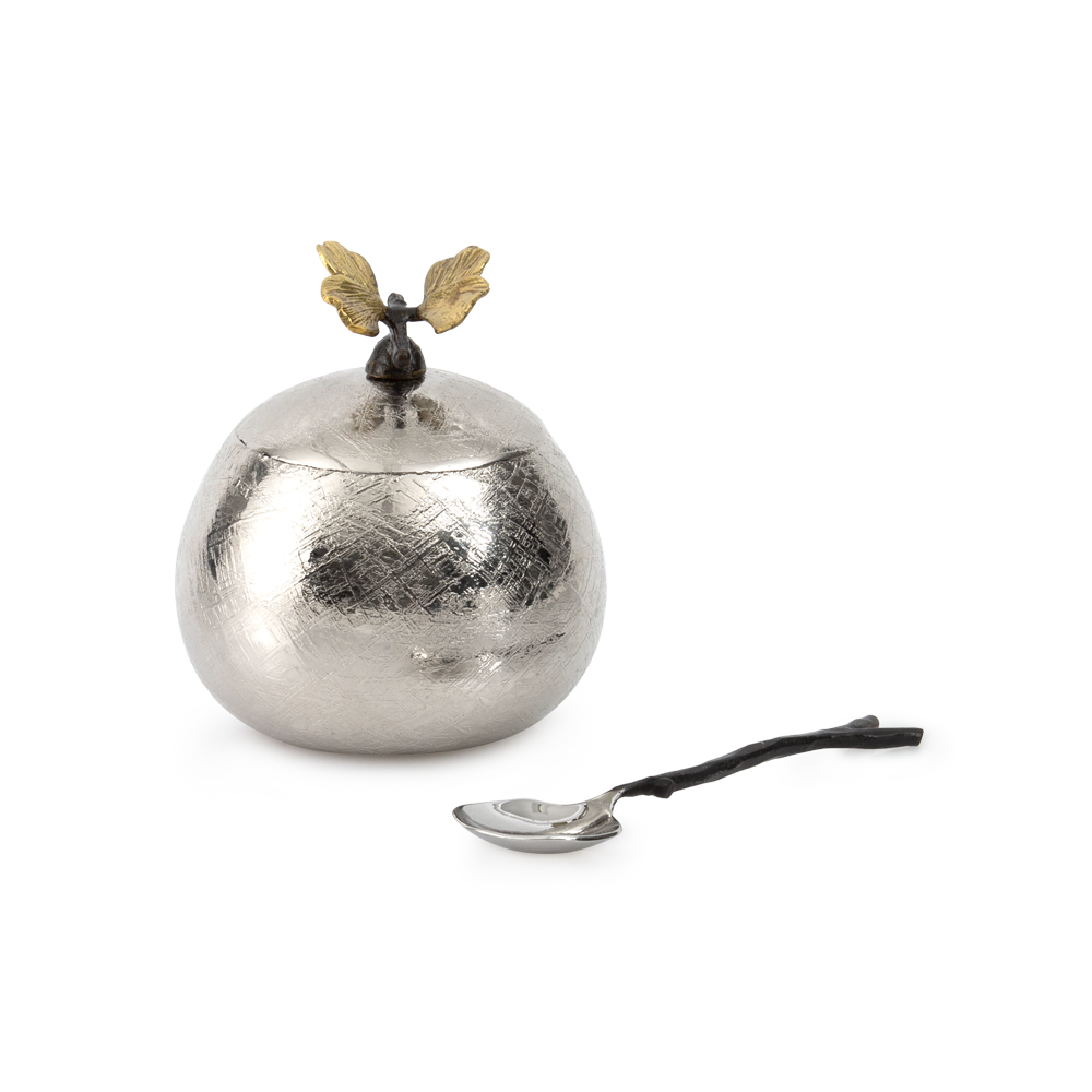 Michael Aram Butterfly Ginkgo Pot w/ Spoon