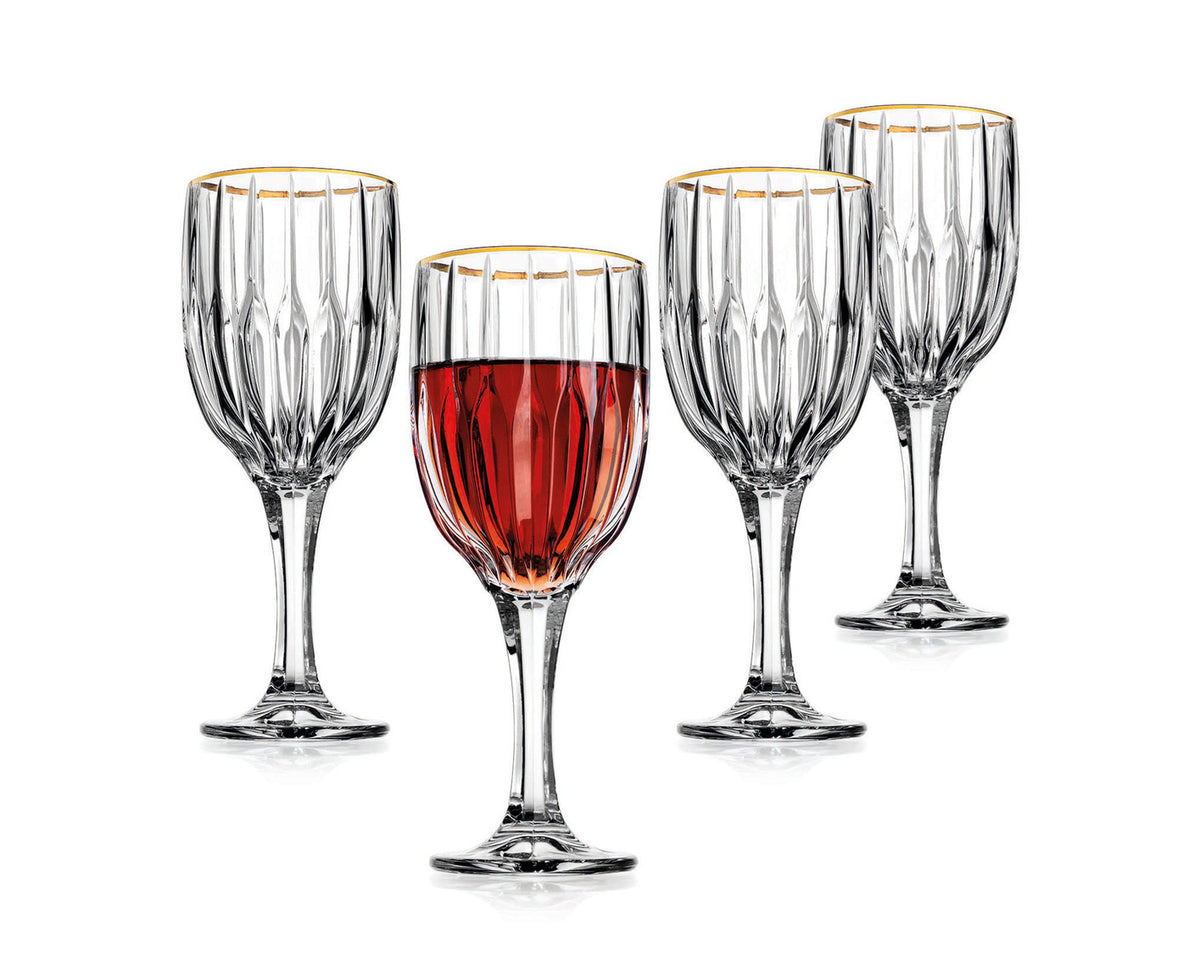 Godinger Pleat Goblets set of 4 — Kitchen Clique